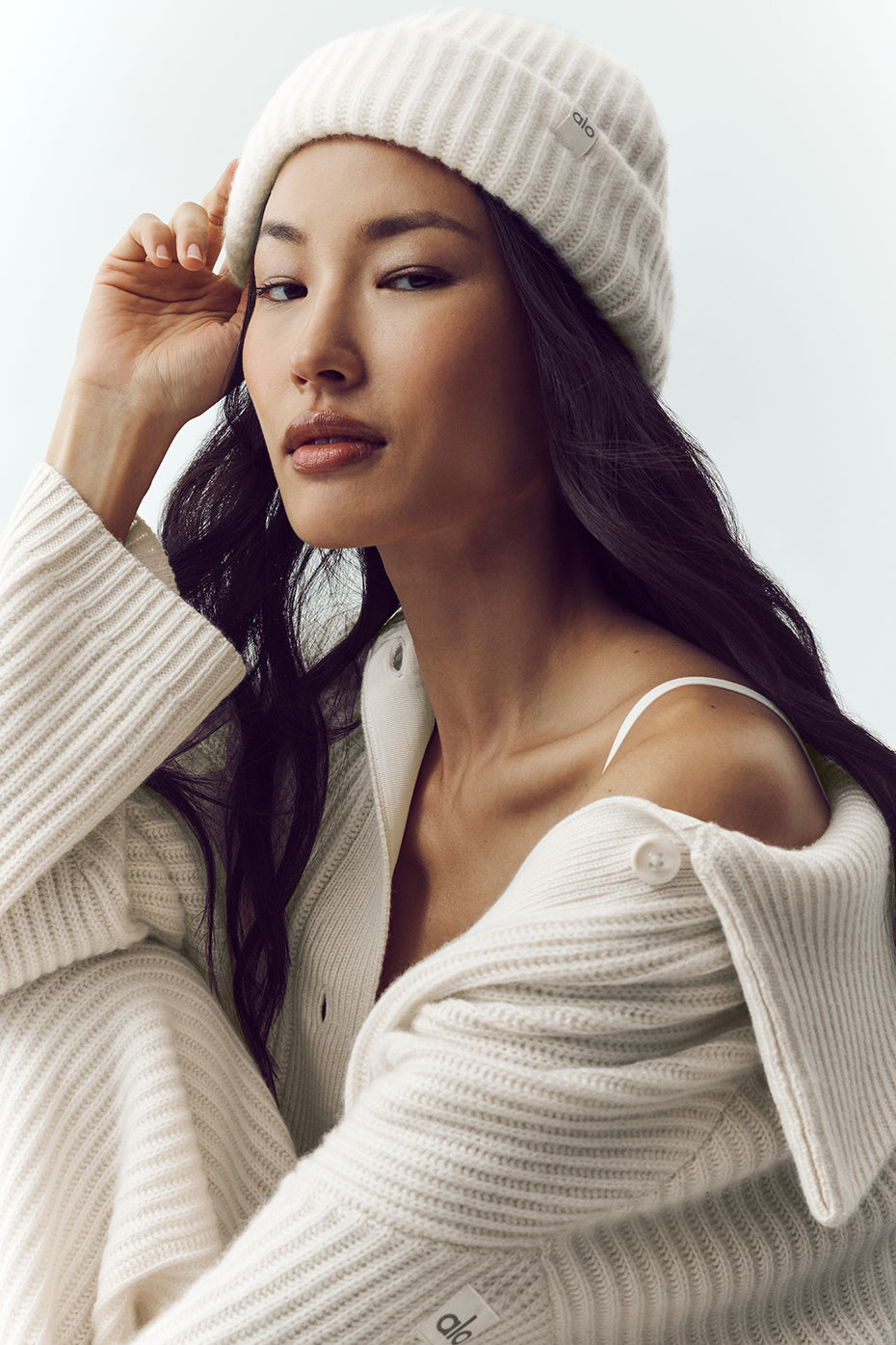 Courchevel Cashmere Beanie - Ivory