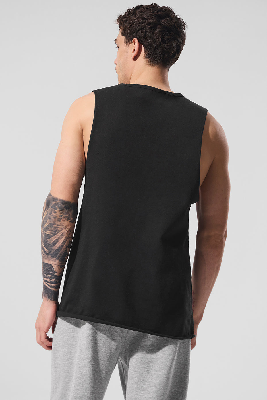 Society Raw Edge Tank - Black