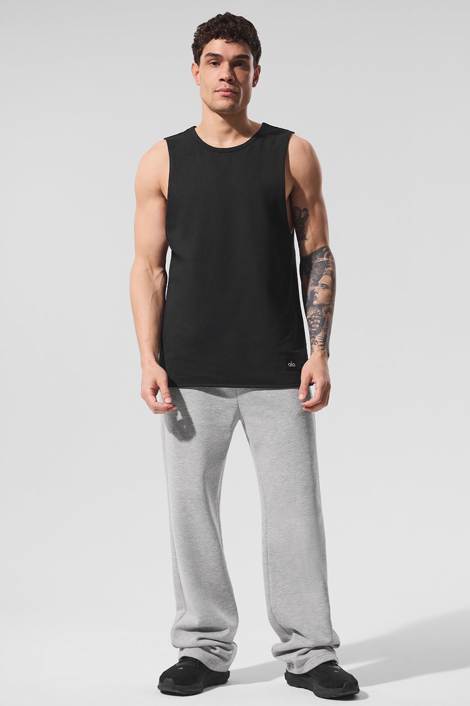 Society Raw Edge Tank - Black
