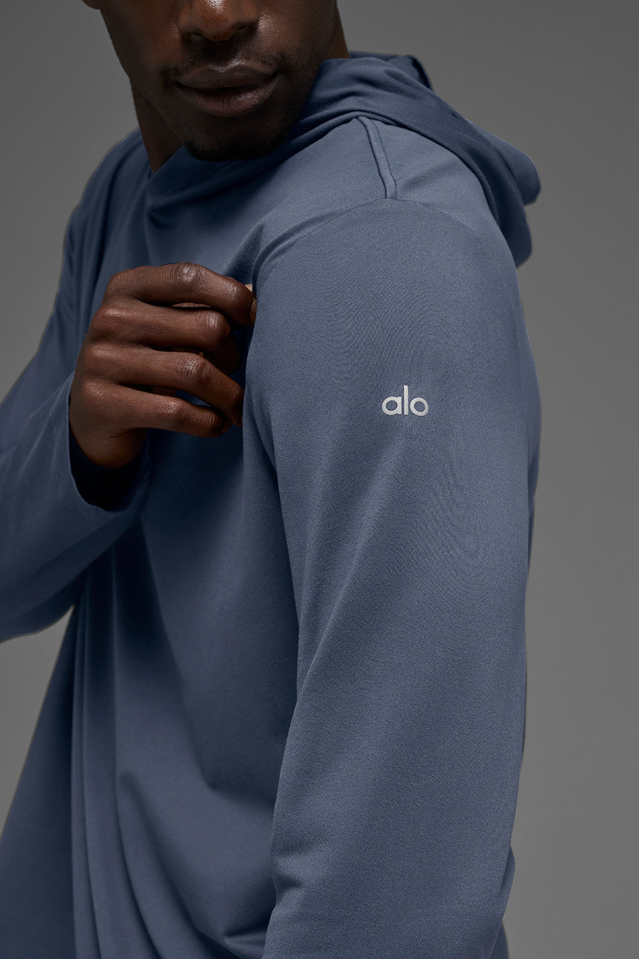Conquer Reform Long Sleeve With Hood - Bluestone