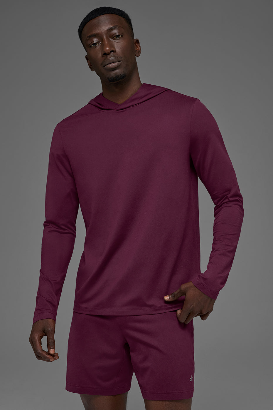 Conquer Reform Long Sleeve With Hood - Burgundy