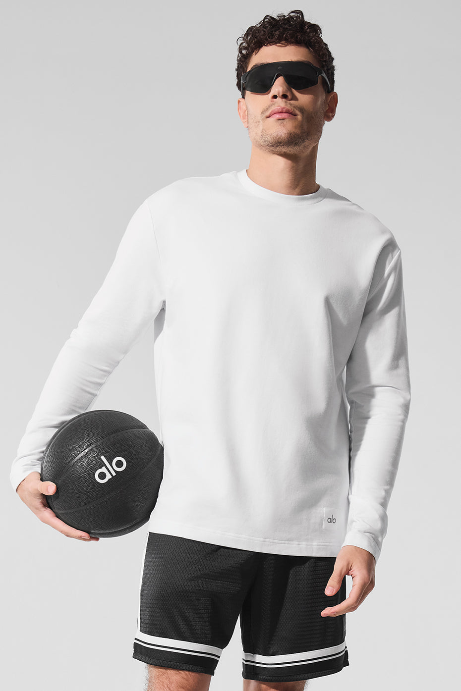 Double Take Long Sleeve Crew - White