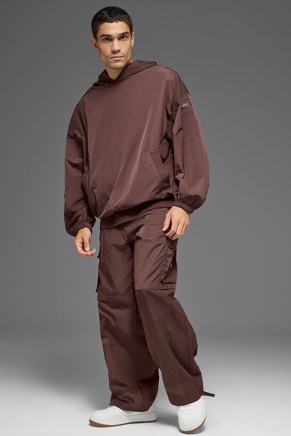 Axis Hooded Pullover - Brownstone