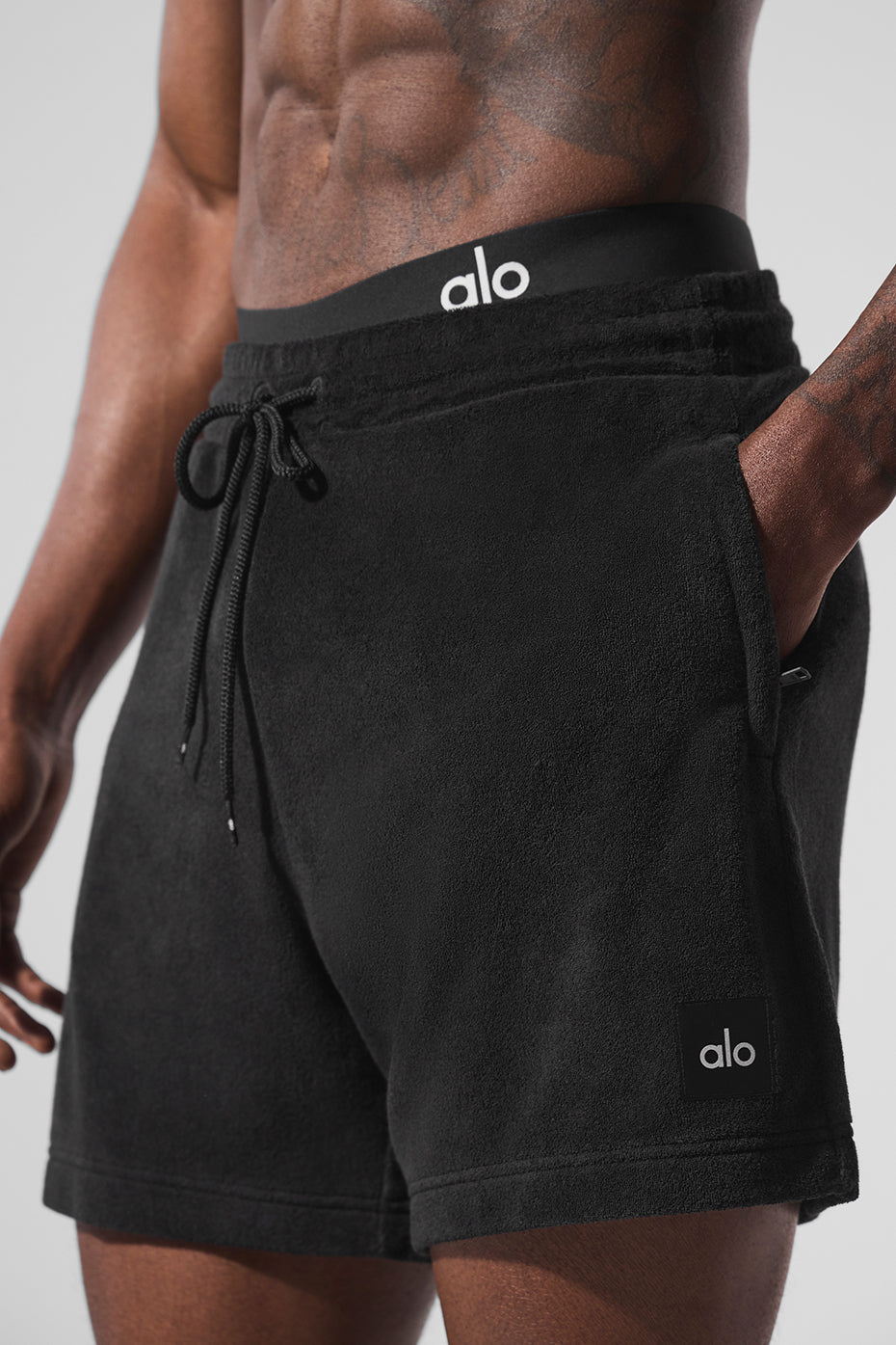 7" Coastal Terry Short - Black