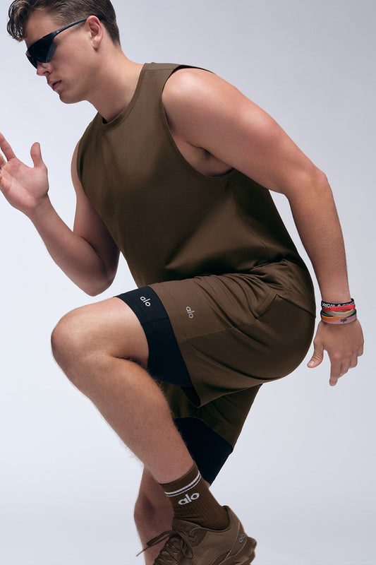 Conquer React 2-In-1 Performance Short - Espresso/Black