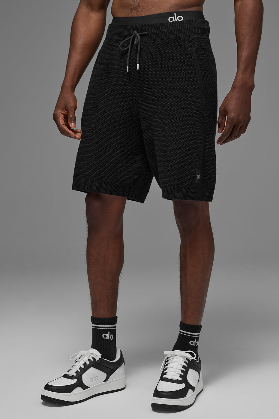 7" Sports Club Sweater Knit Short - Black