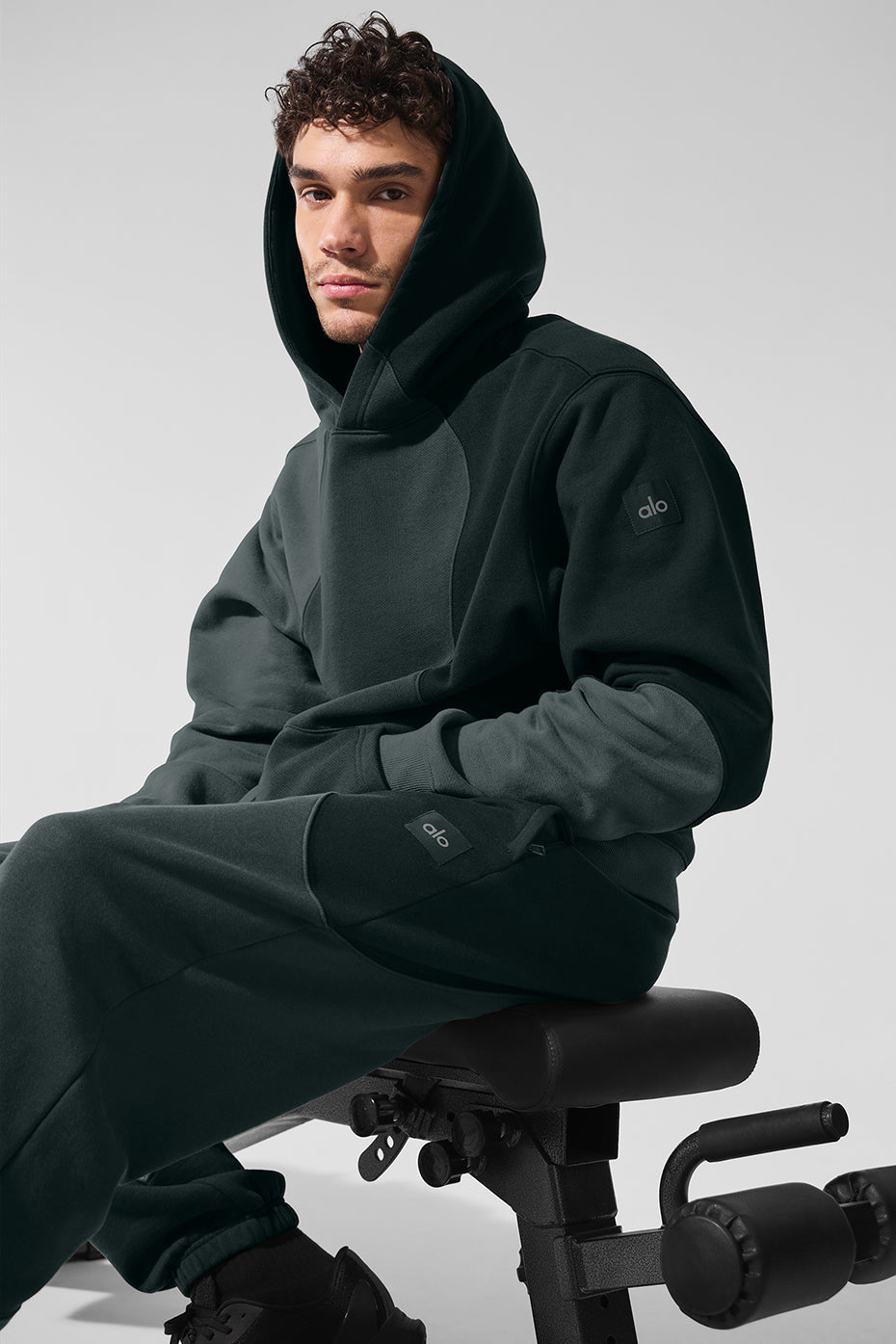 Make Waves Hoodie - Charcoal Green Tonal