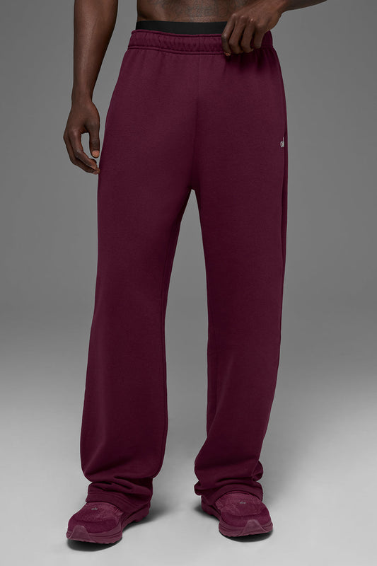 Accolade Straight Leg Sweatpant - Burgundy