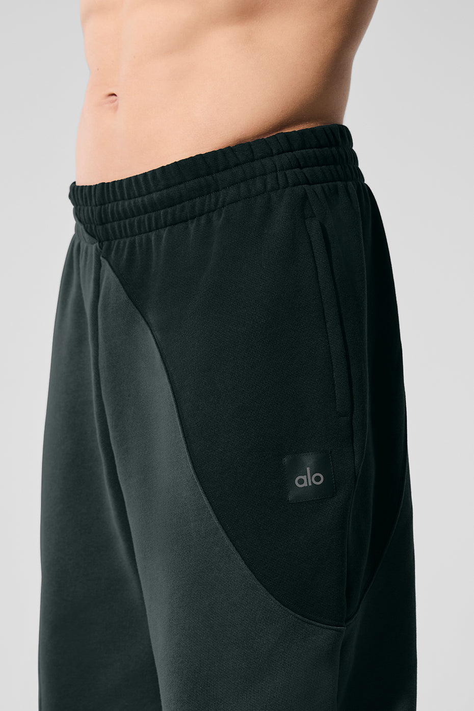 Make Waves Sweatpant - Charcoal Green Tonal
